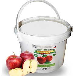 Джем термостабильный с кусочками фруктов 20% Яблоко 12,5кг "КФ"