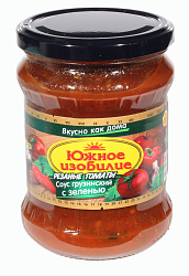 Соус томатный Грузинский с зеленью (Резаные томаты) ст/б 500гр "Южное изобилие" 1*6
