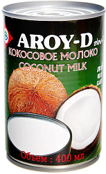 Молоко кокосовое 17-19% ж/б 0,4л "Aroy-D" 1*24