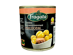 Оливки фаршированные ж/б 200гр Лососем "Fragata" 1*12 Испания